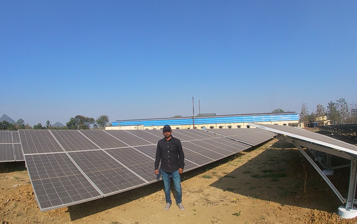 1 MW Bobbili industrial solar plant