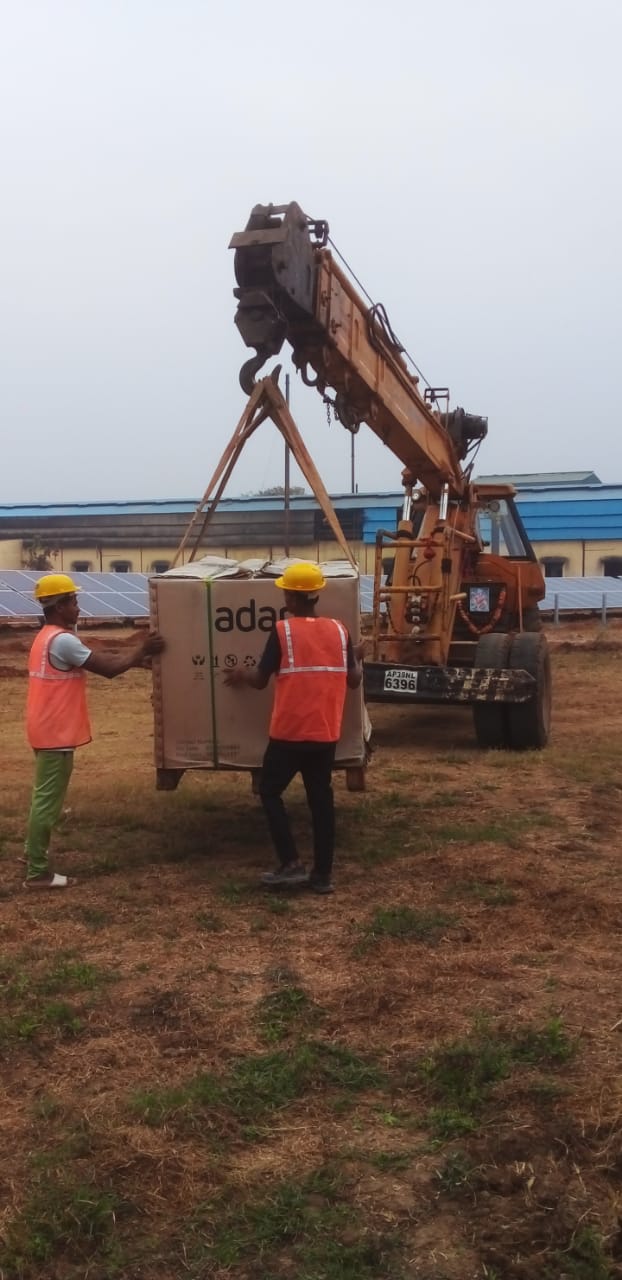 Bobbili 1 MW Industrial Solar Plant – view 5